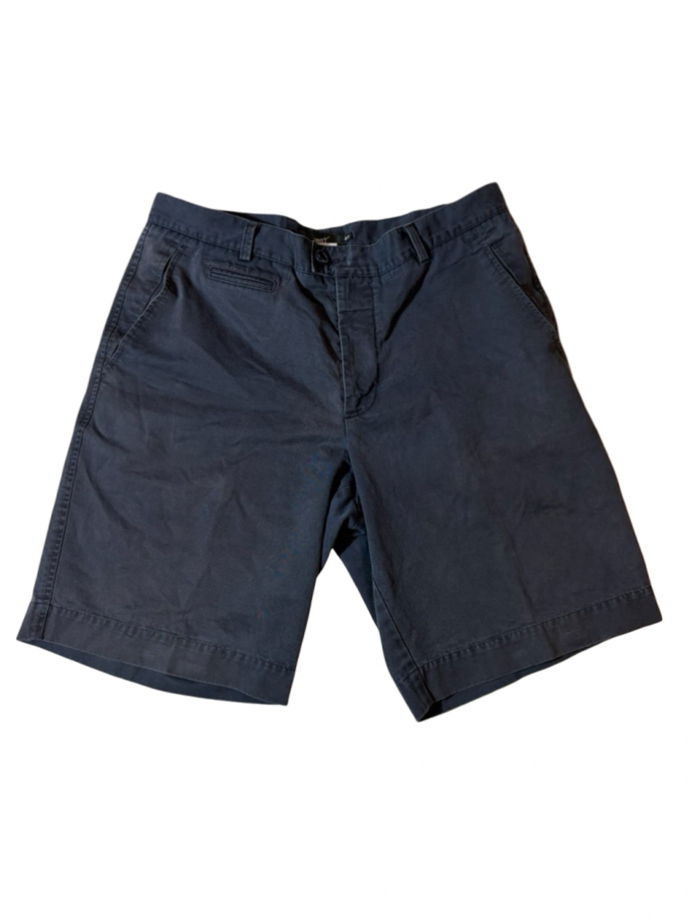 Vintage New Man France Navy Cotton Chino Shorts Size 46 Made in France